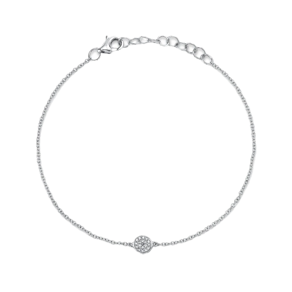 Diamond Pave Circle Bracelet