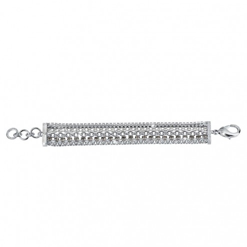 Tokyo 5 Row Bracelet With Chains &amp; Crystals