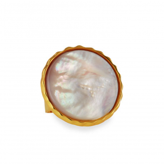 Bezel Set Adj Ring