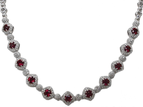 Ruby & Diamond Necklace