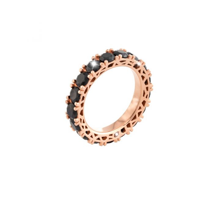 Jolie Gold and Black Eternity Ring