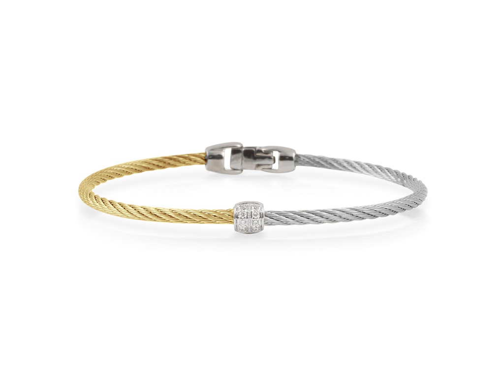 Cable Colorblock Barrel Station Bracelet