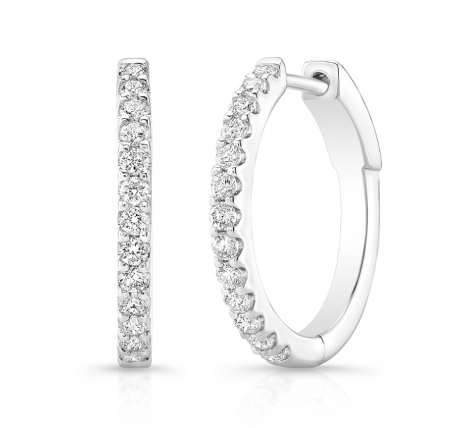 1/2 CT PRONG SET ROUND HOOPS