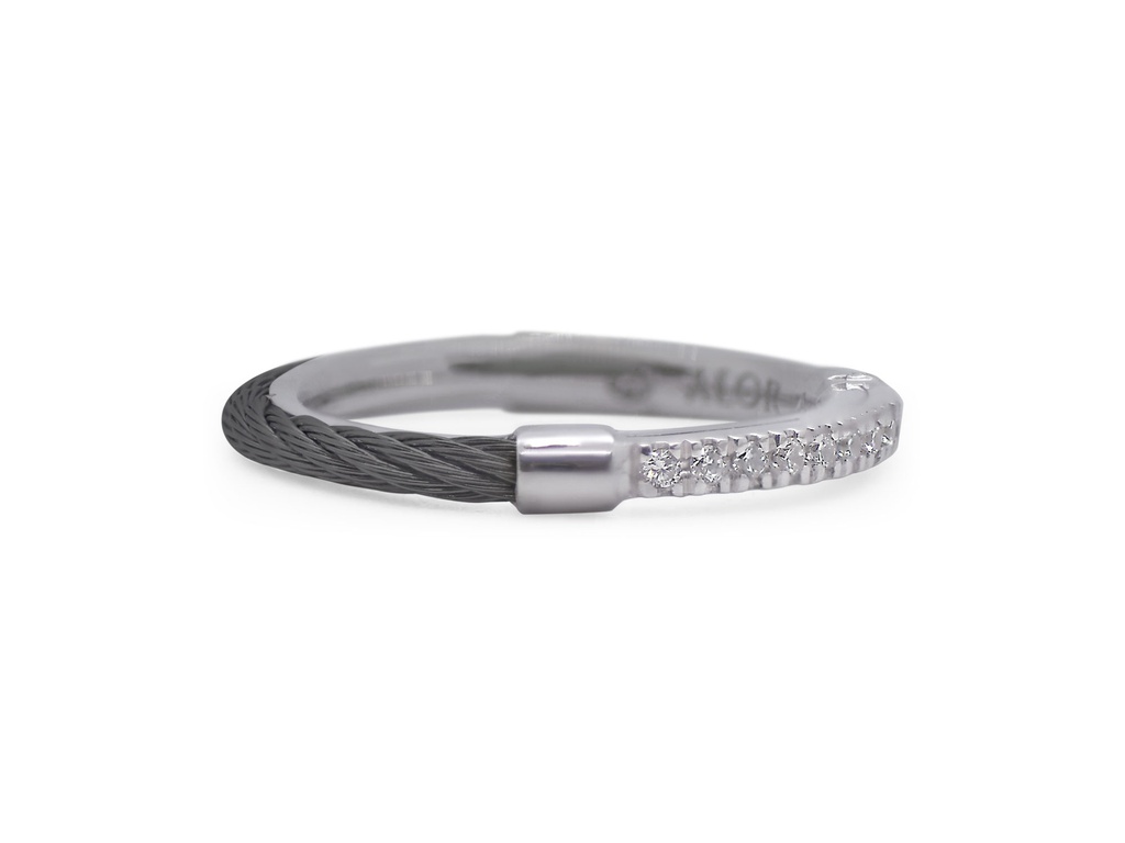 Reversible Band Ring with 18kt Gold & Diamonds