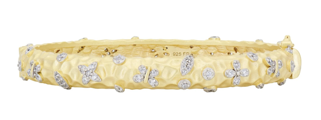 Petals in Bloom Textured Hinge Bracelet