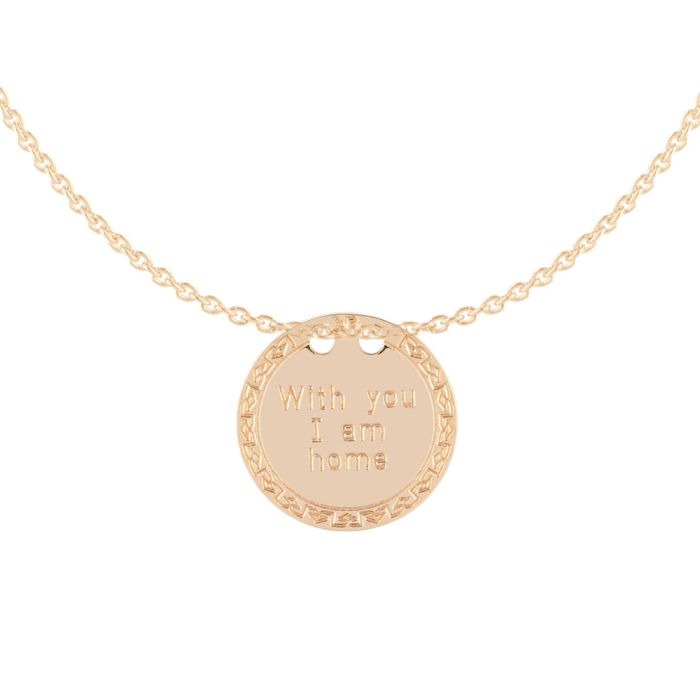 With You I Am Home Necklace