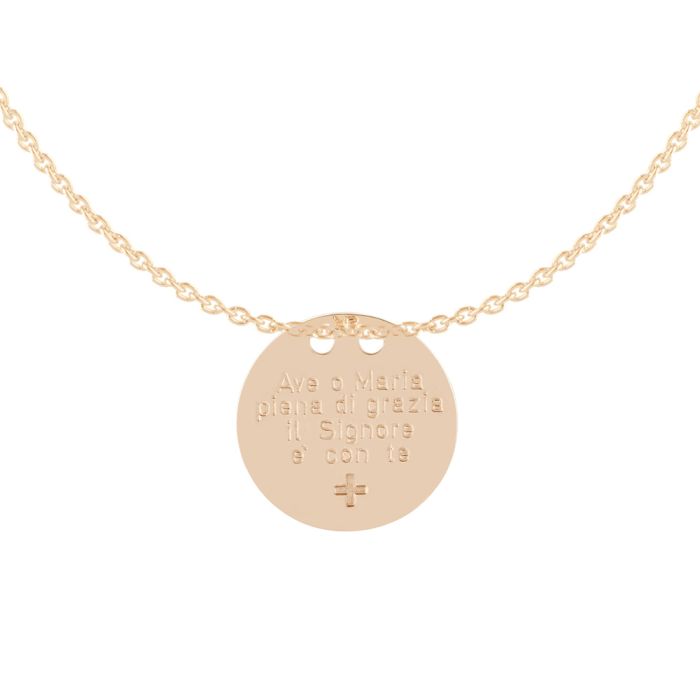 Hail Mary Full Of Grace The Lord Is With You Necklace