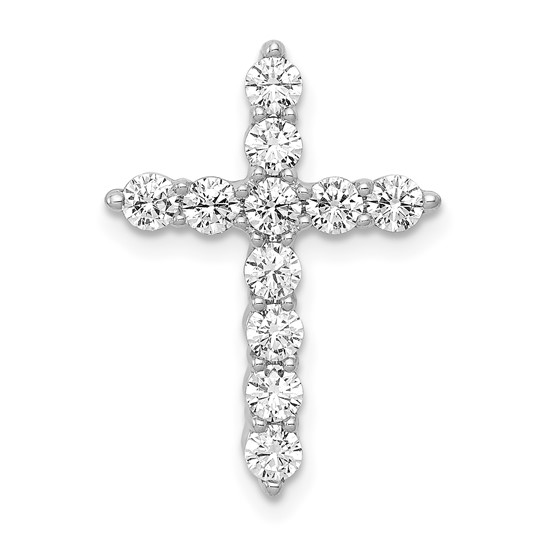 14K White Gold Lab Grown Diamond Chain SIide