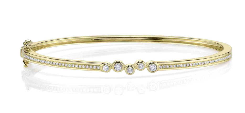 Five Bezel Bangle