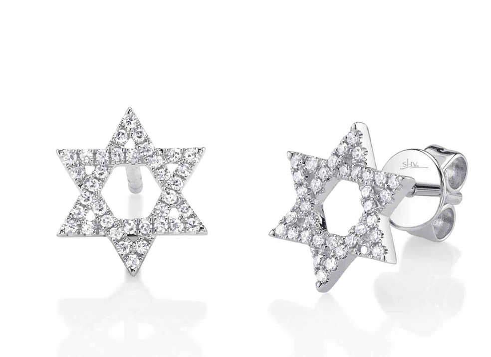 0.16CT STAR STUD EARRINGS