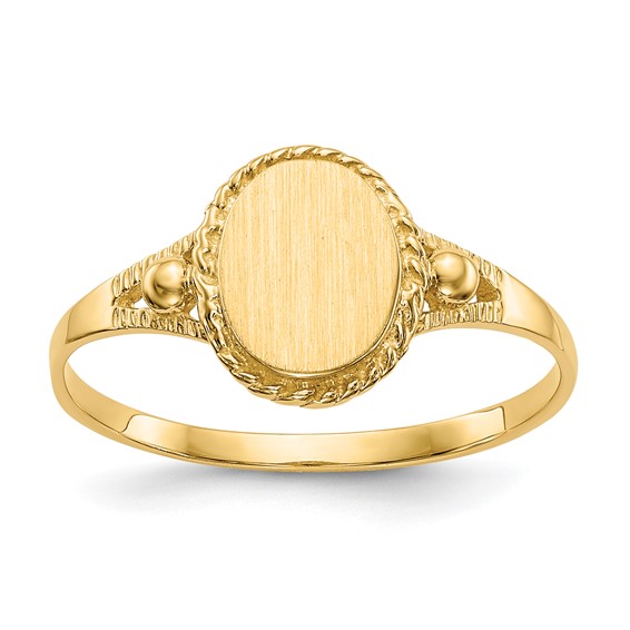 Childs Fancy Signet Ring