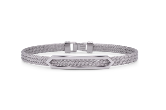 Cable Open Arrow ID Bracelet