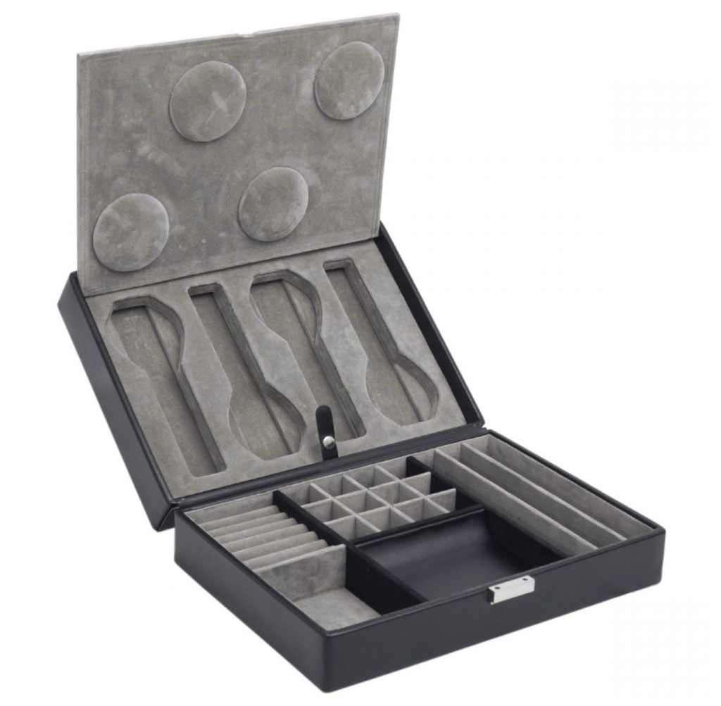 Heritage 4 Piece Watch Box with Valet