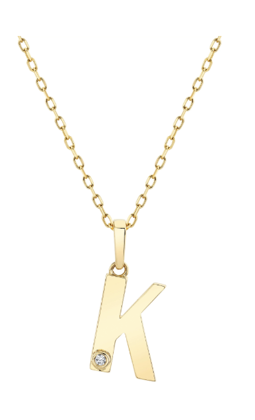 Deco Initial Pendant