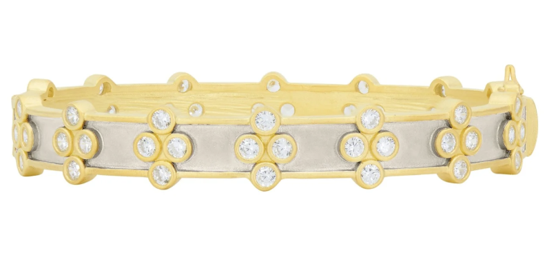 Signature Brooklyn in Bloom Clover Hinge Bangle