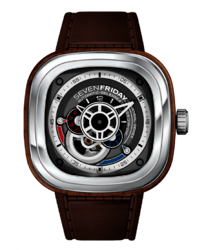 Sevenfriday Riviera Limited 7 Friday Wood On Case Brown Strap A0296