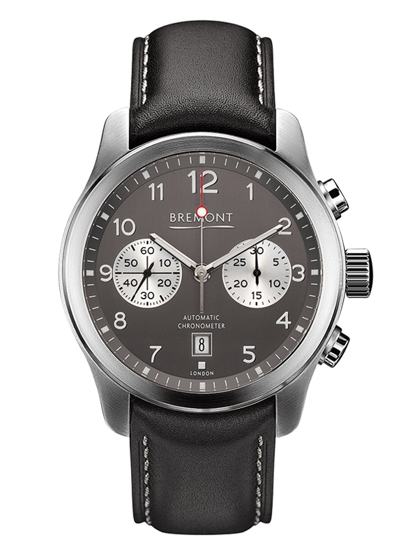 Bremont Alt1c-An, Stainless Steel, Anthracite Dial On Black Leather Strap
