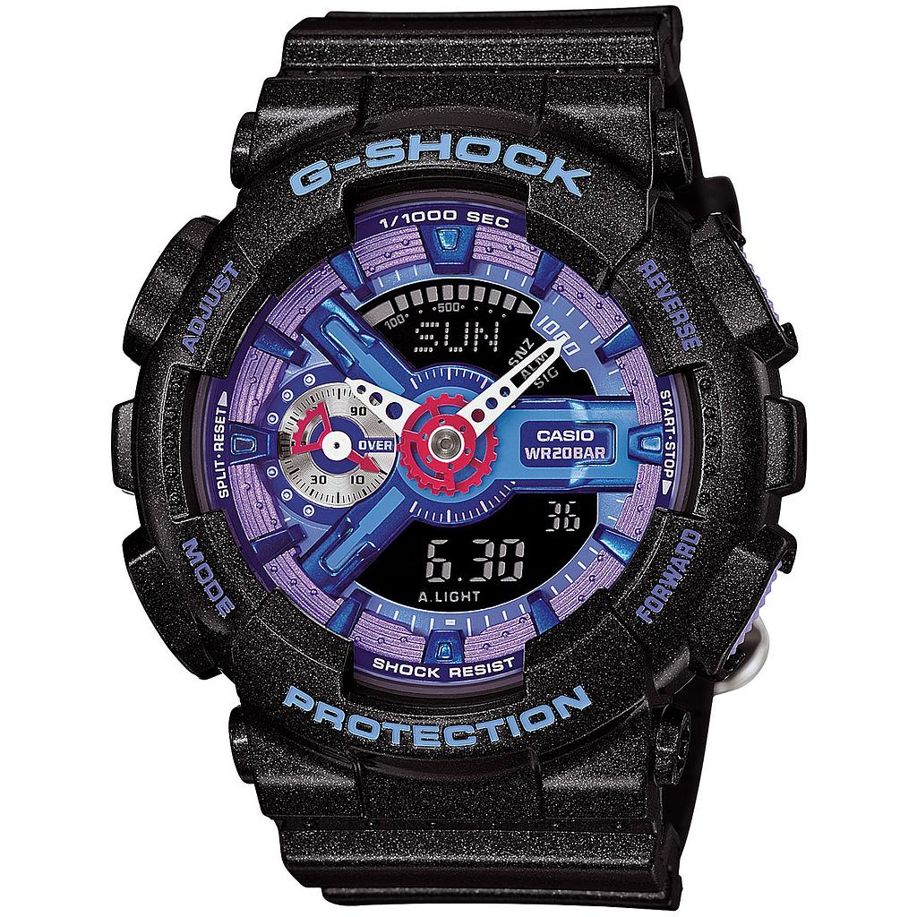 G-Shock Small Ana-Digital Crazy Color Black/Purple