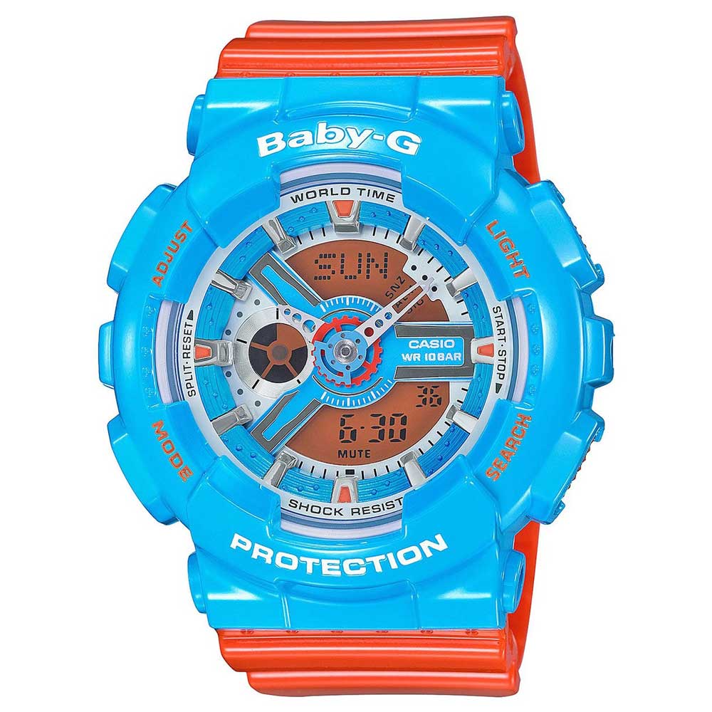 G-Shock Ltd Baby Blue/Orange 90s Edition. Ana-Digi