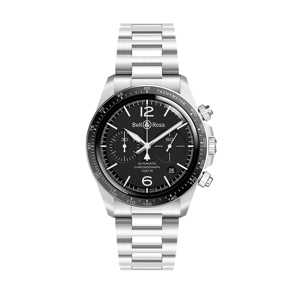 Vintage Chronograph 41m In Steel On Steel Bracelet