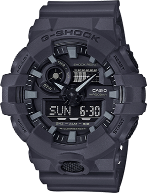 G-Shock Gs Front Button Ad Resin Gray