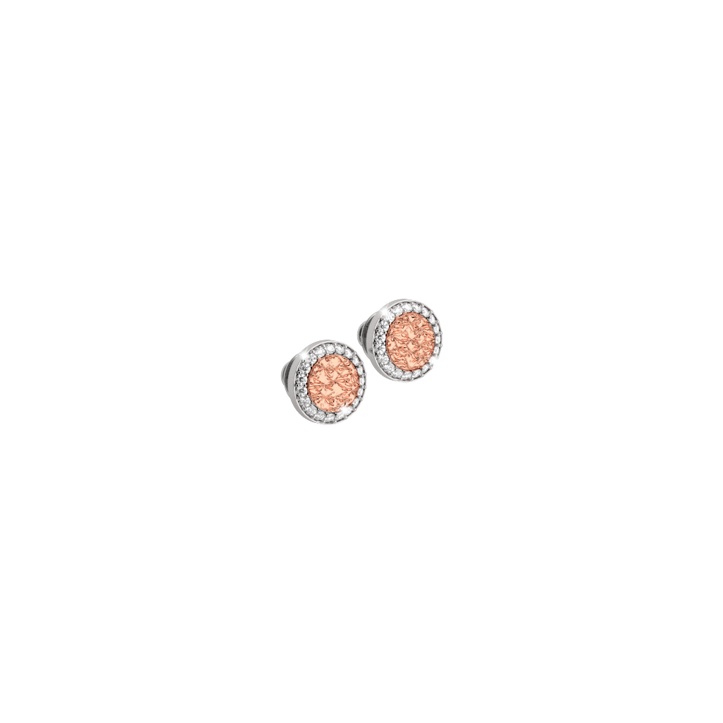 Rebecca Bronze Earrings W/Cz Stones