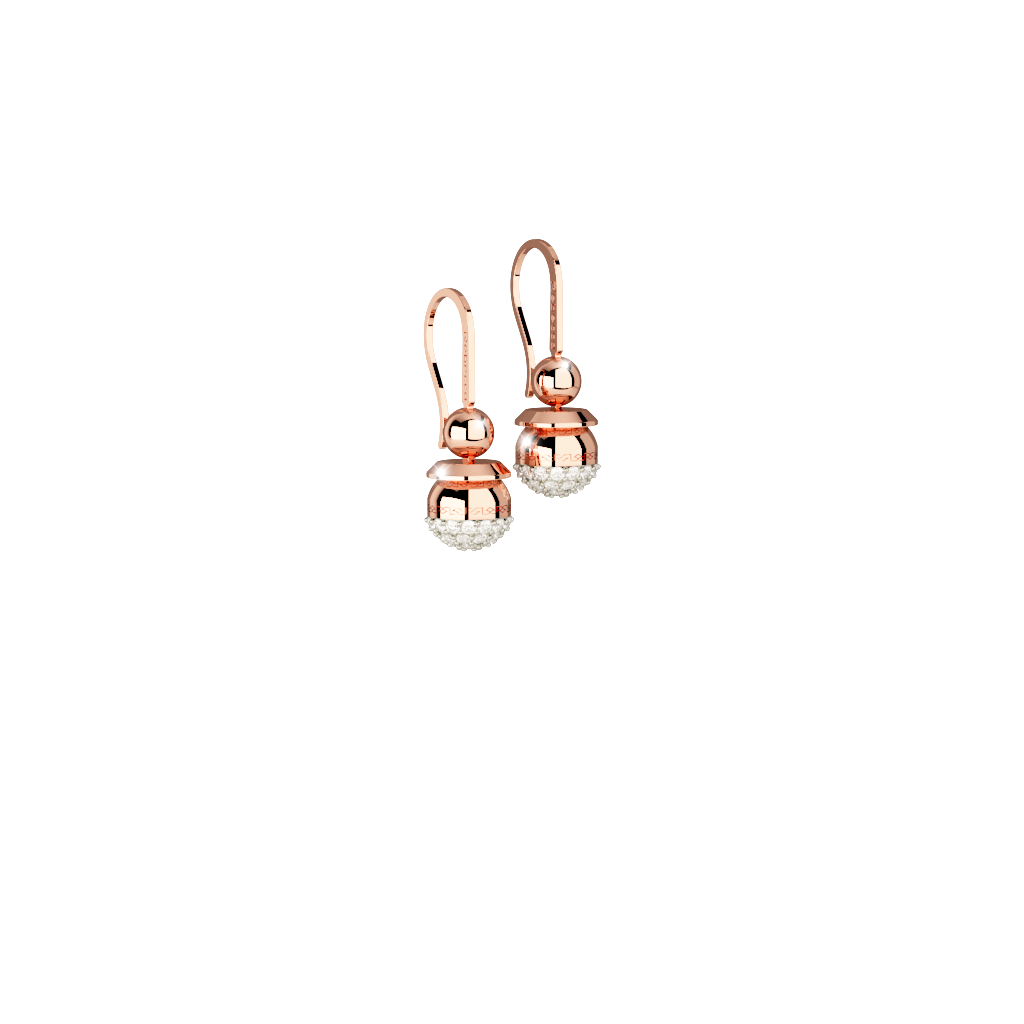 Rebecca Bronze Earring W/Stone