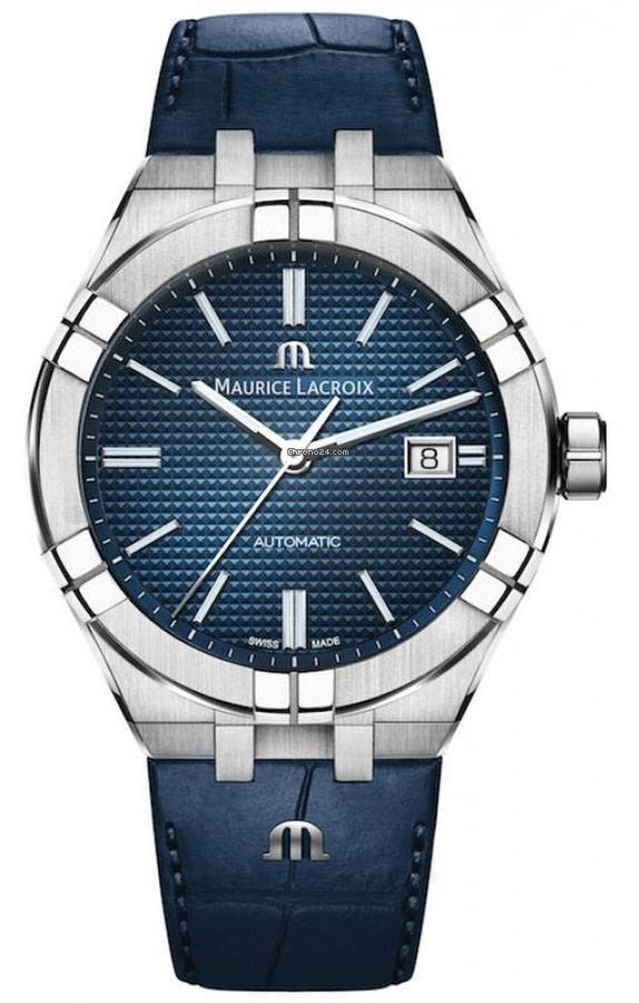Aikon Gents 42m Automatic Ss Case Date Only Blue Dial Sub W/Blue Strap