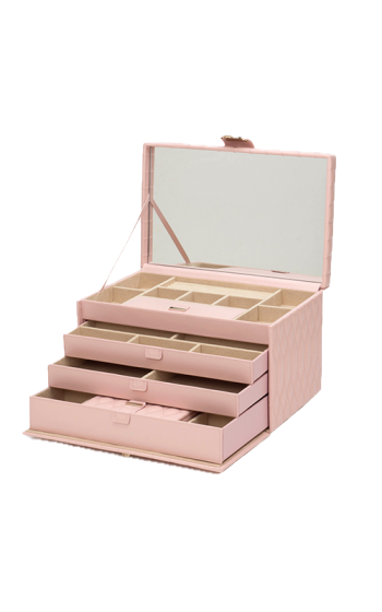 Caroline Large Jewelry Case -Pink