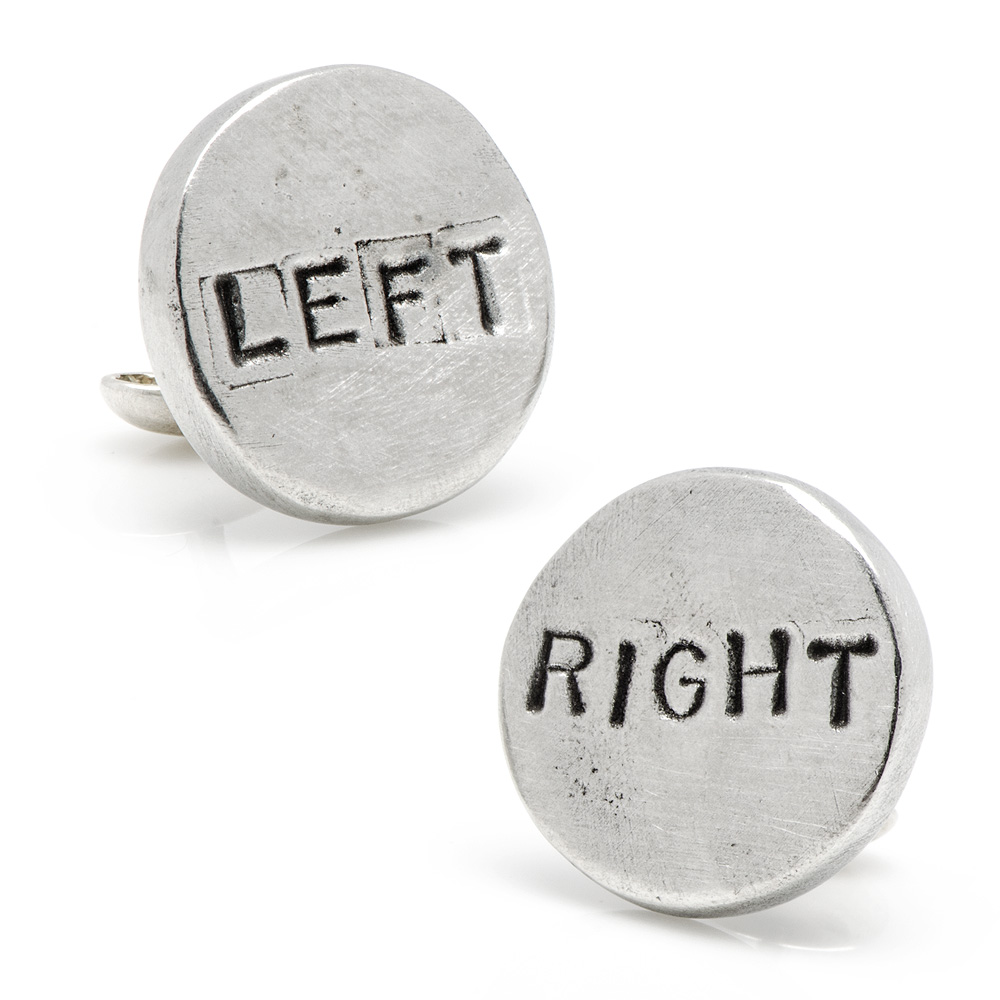 Pewter Left/Right Cufflinks