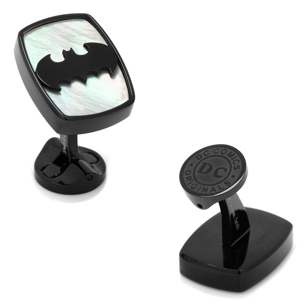 Stainless Steel Mother Of Pearl Batman Cufflinks