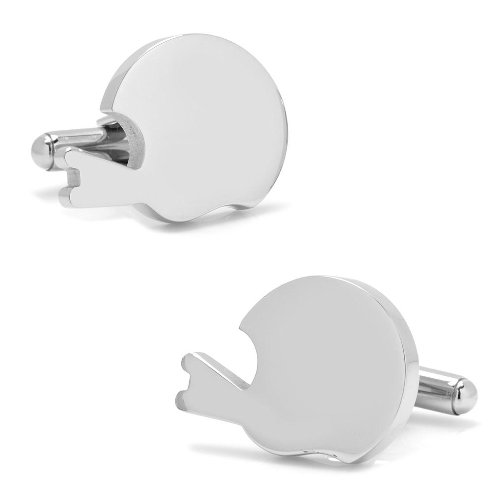 Stainless Steel Engravable Football Helmet Cufflinks