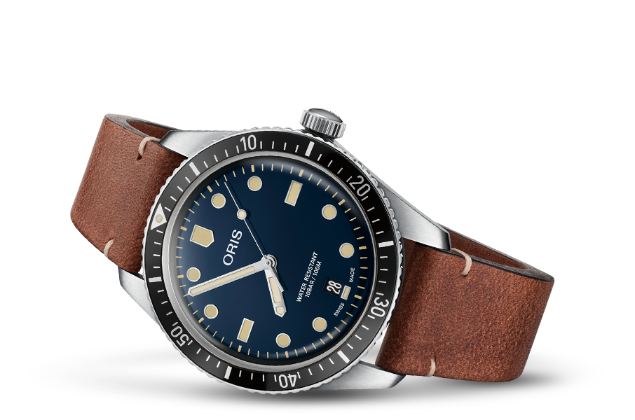 Oris Diver 65 Steel Blue Dial On Strap
