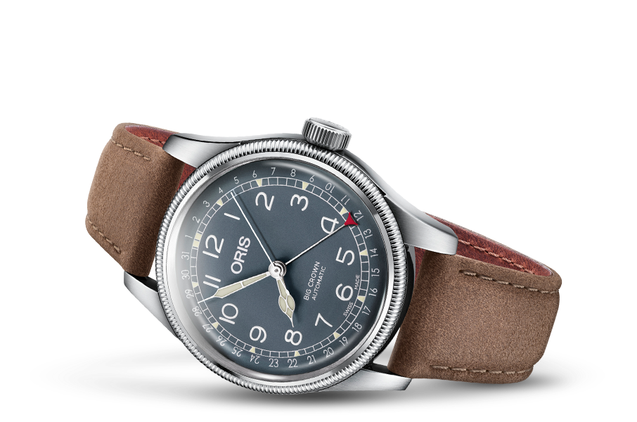Oris Big Crown Pointer Steel Blue Dial On Strap