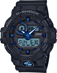 G-Shock Ana-Digi Super Illuminator Black &amp; Blue