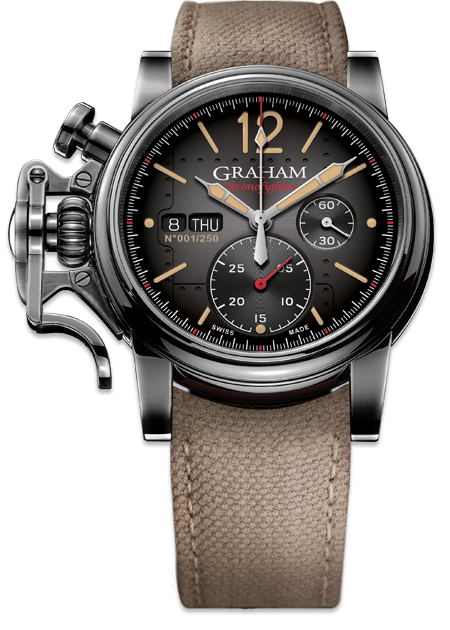 Chronofighter Vintage Aircraft Ltd. 250 W/Beige Fabric Strap