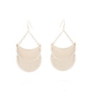 Double Crescent Earrings - Silver