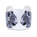 Two Leopards Cuff - Silver