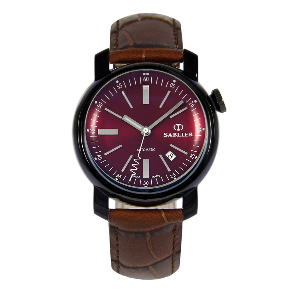Sablier Grand Cru 44mm Dlc Wristwatch With Corkscrew Seconds Hand