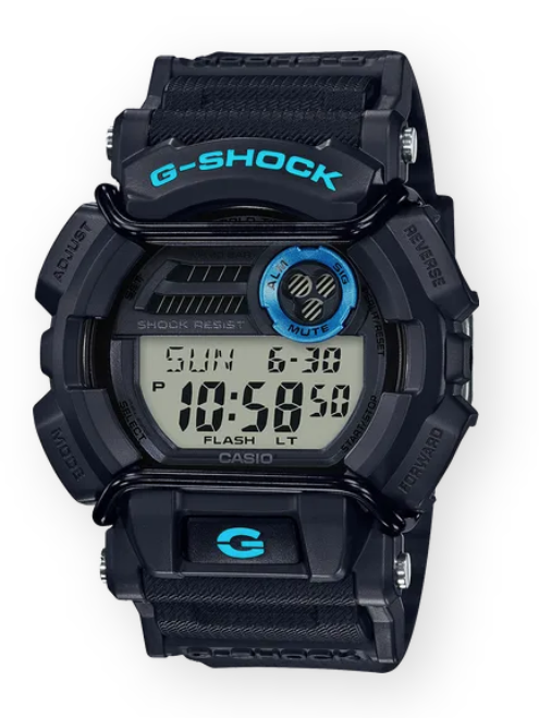 G-Shock Digital Face Black Protector With Blue