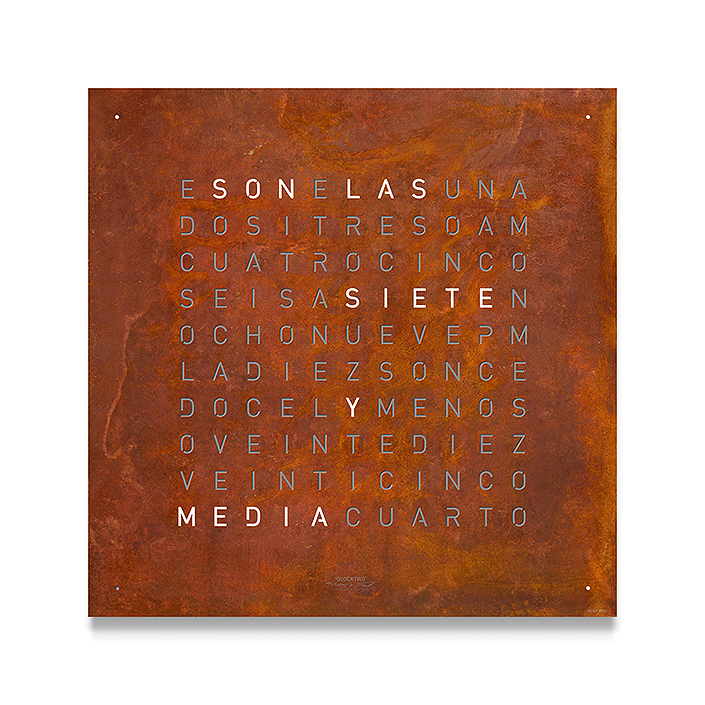 Qlocktwo 18 X 18 Classic Rust Cover
