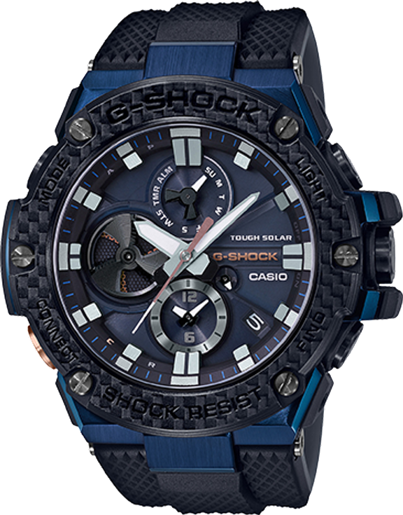 G-Shock G-Steel Ble Slr Carbon Bezel Blue Ip Sapphire Crystal