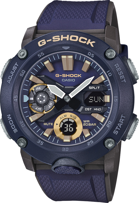 G-Shock G-Carbon Core Guard 3d Ana-Digi Darl Blue