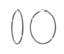 Jolie Silver Hoops Earrings