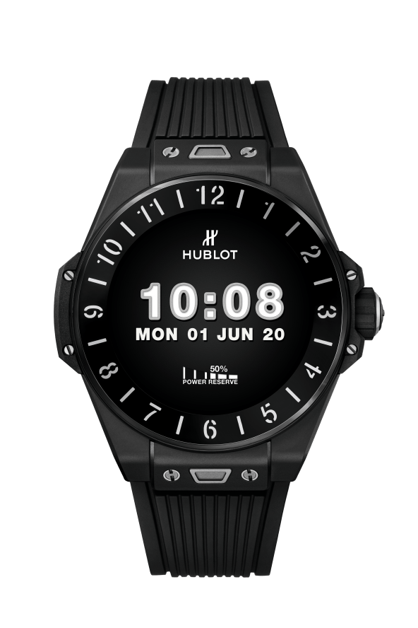 E Black Ceramic Smart Watch