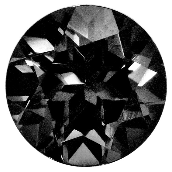 (2) Black 6.4mm Round Diamond