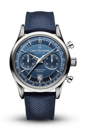 Manero Flyback Stainless Steel Blue Dial