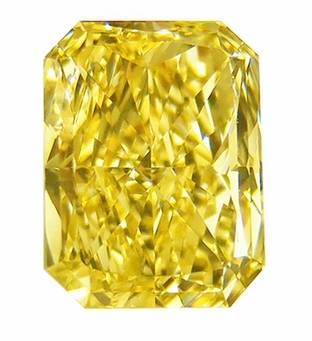 4.13ct Radiant Fancy Light Yellow VS1 GIA# 2175602807