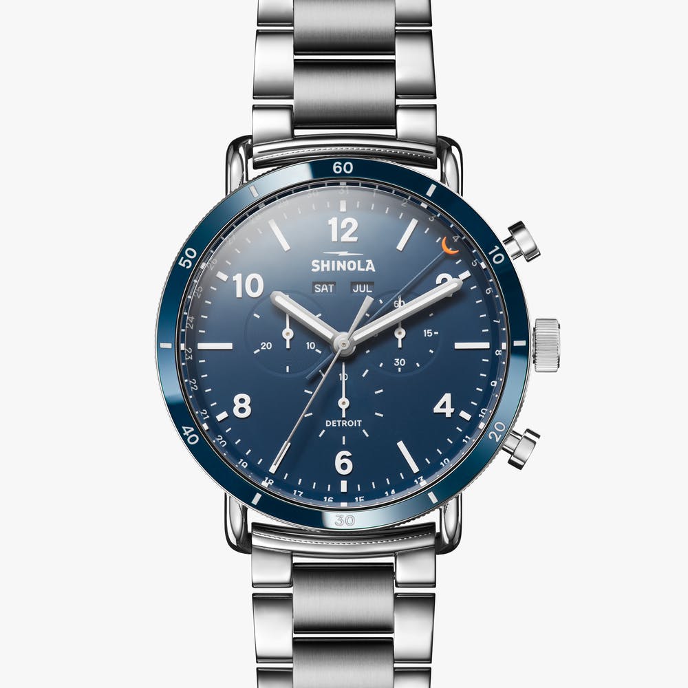 Canfield Sport 45mm Steel Watch On Bracelet