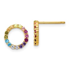 Open Circle Post Earrings